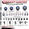 Service Caster 3.5'' Blue Poly Swivel 1-1/2'' Expanding Stem Caster Set with Brake, 4PK SCC-EX20S3514-PPUB-BLUE-PLB-112-4 - alternate 3